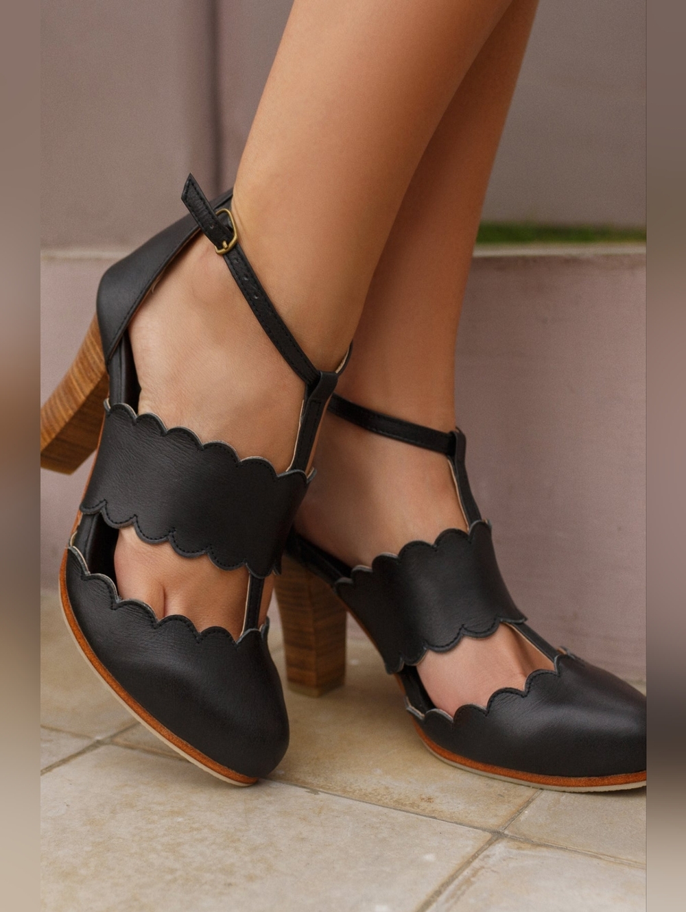 Bali ElF Incognito Leather Heels- Size 10
